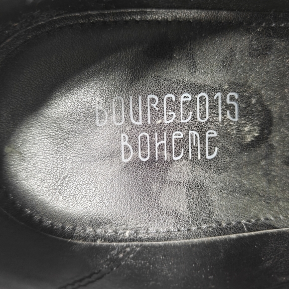 Bourgeois Boheme Vegan Blue Suede Leather Oxfords Lace Up Men\'s Shoes Size 8